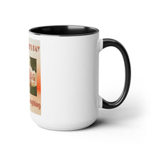 Load image into Gallery viewer, Two-Tone Coffee Mugs, 15oz
